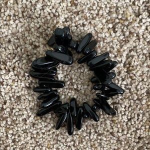 Kingsley Armelle black stretch bracelet